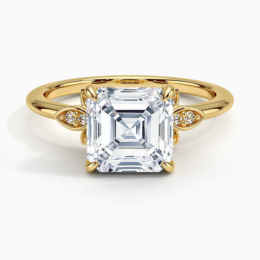 Fiore Diamond Ring - Asscher Cut Center Stone