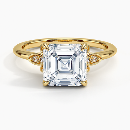 Fiore Diamond Ring - Asscher Cut Center Stone