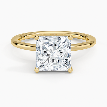 Gwen Perfect Fit Solitaire Ring - Princess Cut Center Stone