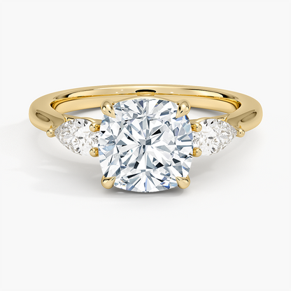 Opera Perfect Fit Diamond Ring - Cushion Cut Center Stone