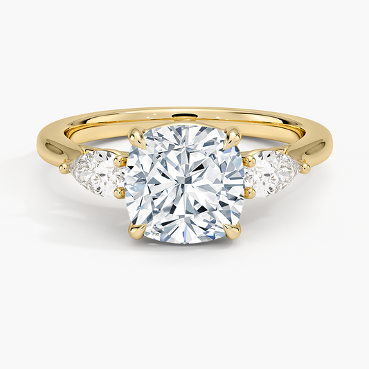 Opera Perfect Fit Diamond Ring - Cushion Cut Center Stone
