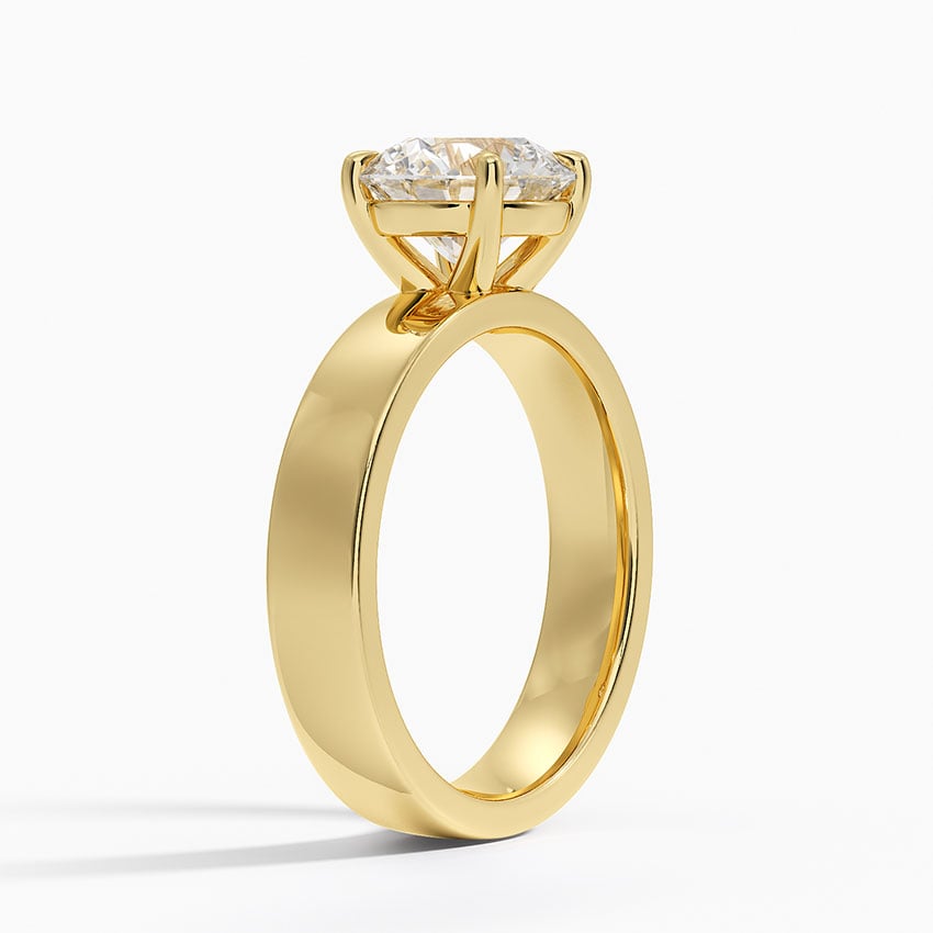 Peyton 4mm Solitaire Ring - Round Center Stone