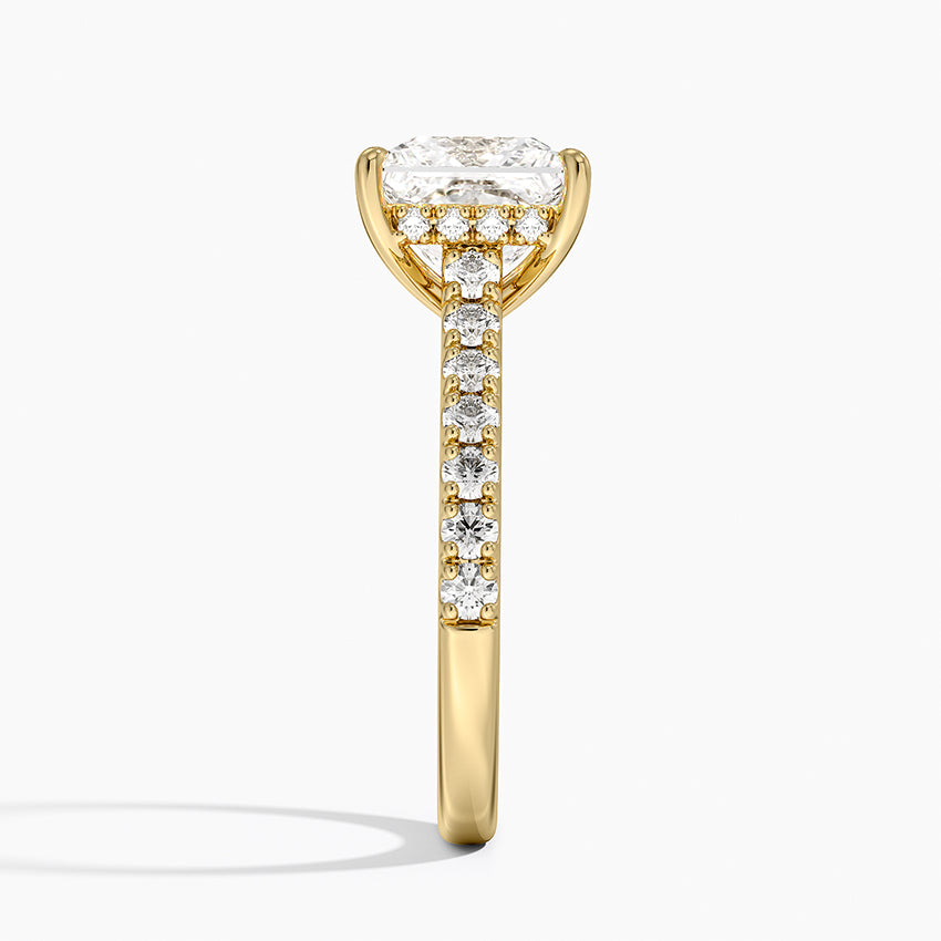 Grand Lissome Diamond Ring - Princess Cut Center Stone