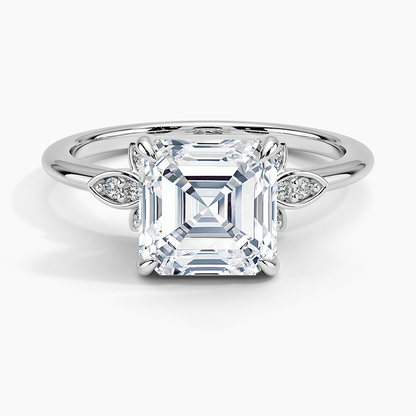 Fiore Diamond Ring - Asscher Cut Center Stone