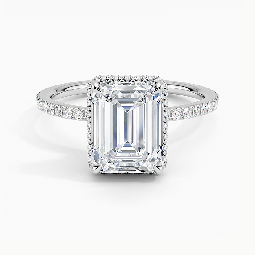 Gala Diamond Ring - Emerald Cut Center Stone
