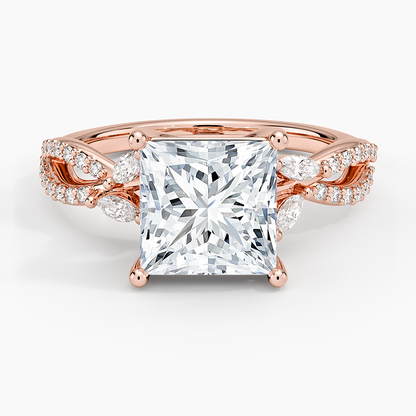 Luxe Willow Diamond Ring (1/4 ct. tw.) - Princess Cut Center Stone