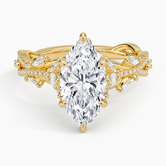 Luxe Secret Garden Diamond Ring (3/4 ct. tw.) - Marquise Center Stone