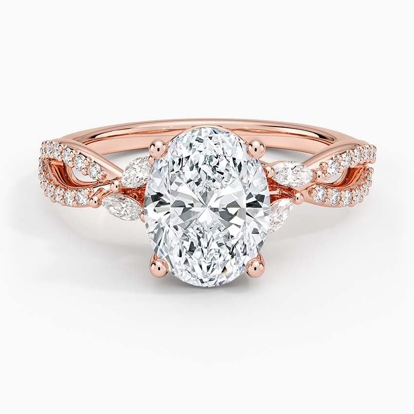 Luxe Willow Diamond Ring (1/4 ct. tw.) - Oval Center Stone