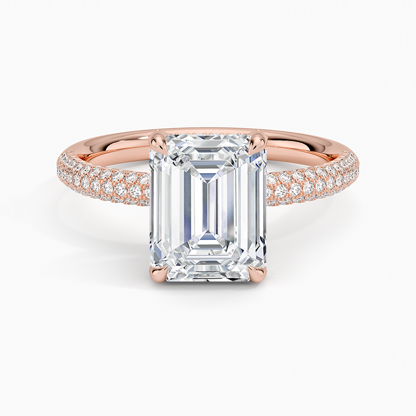 Valencia Diamond Ring (1/3 ct. tw.) - Emerald Cut Center Stone