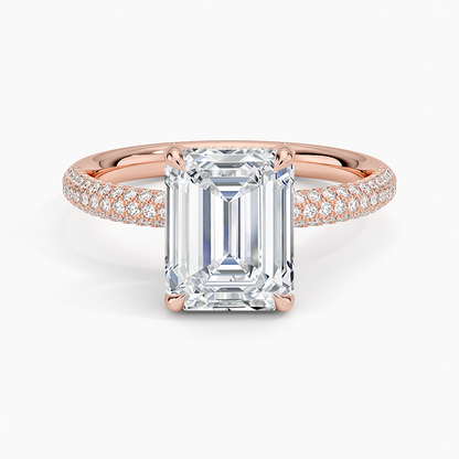 Valencia Diamond Ring (1/3 ct. tw.) - Emerald Cut Center Stone