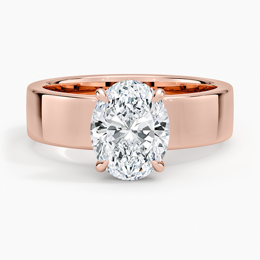 Alden Diamond Ring - Oval Center Stone