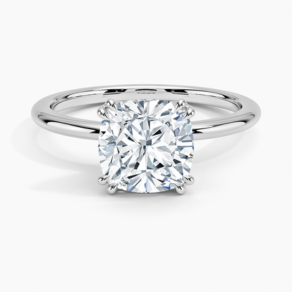 Aveline Solitaire Ring - Cushion Cut Center Stone