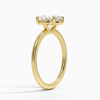 Gwen Perfect Fit Solitaire Ring - Oval Cut Center Stone
