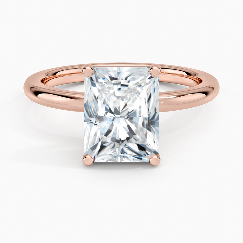 Sydney Perfect Fit 2mm Solitaire Ring - Radiant Cut Center Stone