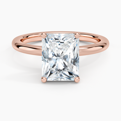 Sydney Perfect Fit 2mm Solitaire Ring - Radiant Cut Center Stone