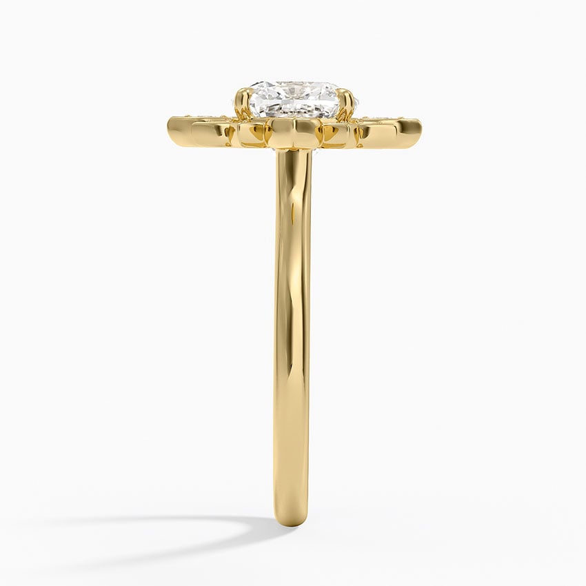Fiore Halo Diamond Ring (1/4 ct. tw.) - Cushion Cut Center Stone