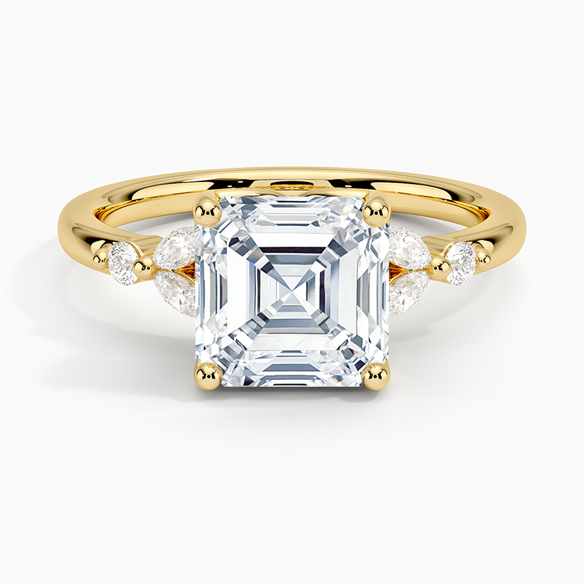 Verbena Diamond Ring - Asscher Cut Center Stone