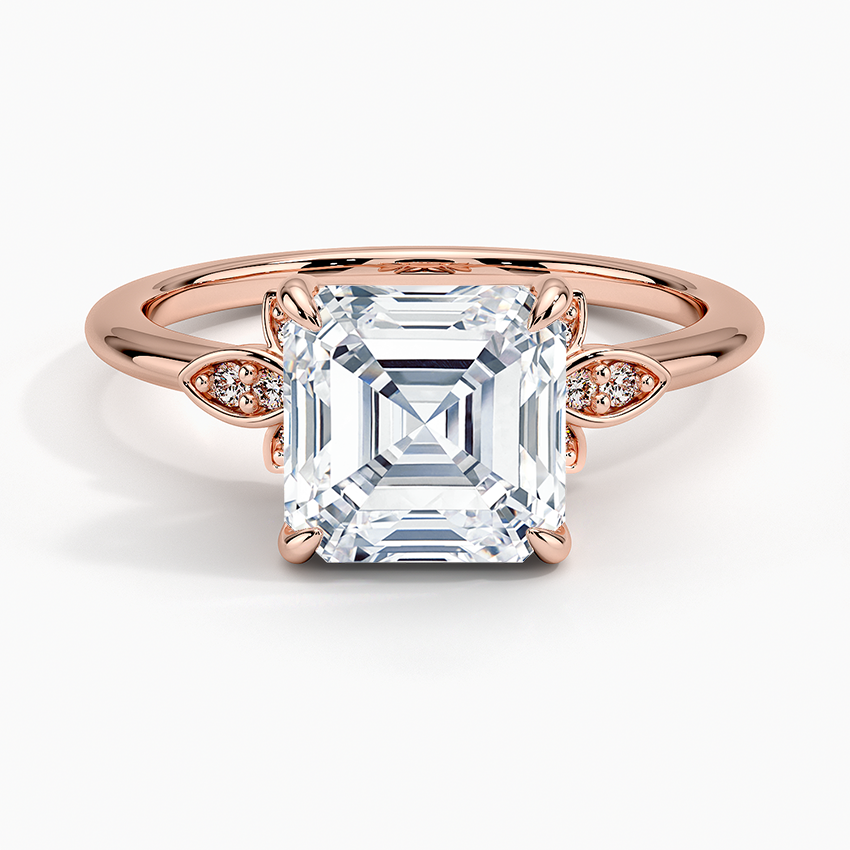 Fiore Diamond Ring - Asscher Cut Center Stone