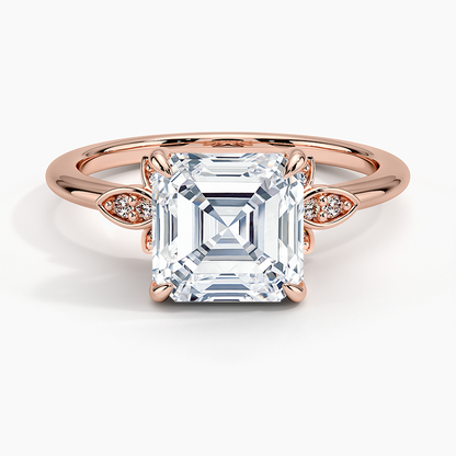 Fiore Diamond Ring - Asscher Cut Center Stone