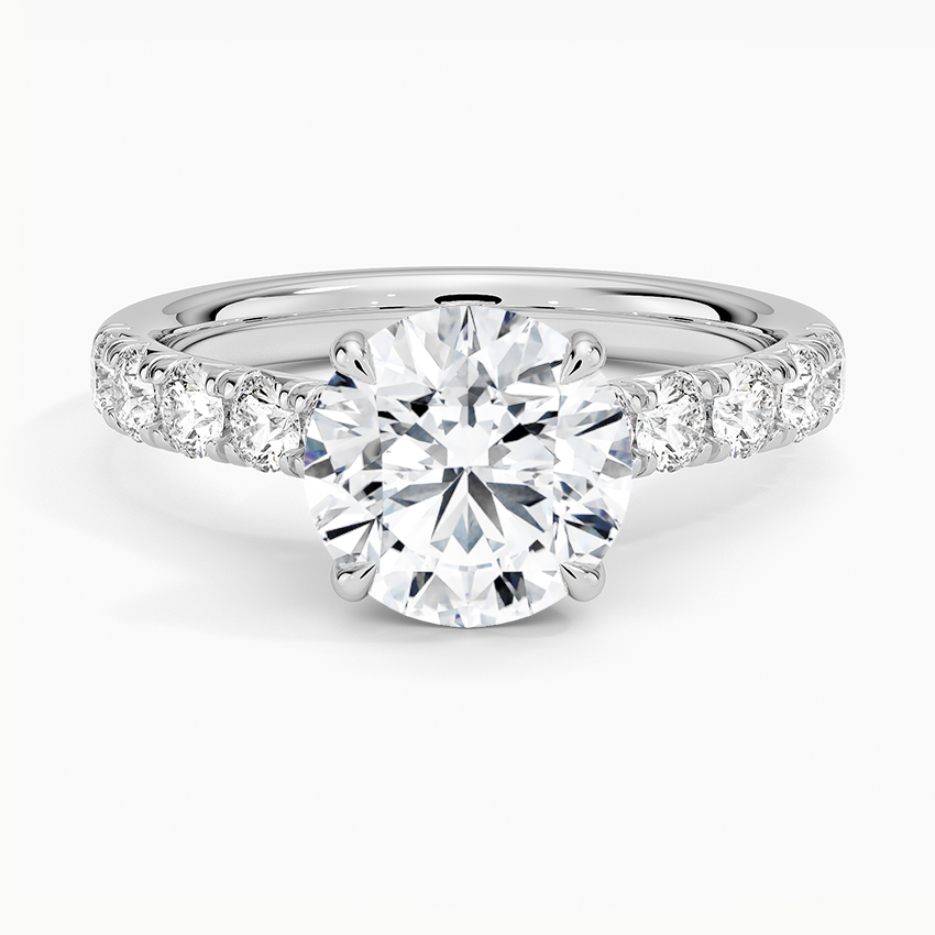 Anthology Half Coverage Diamond Ring (1/2 ct. tw.) - Round Center Stone