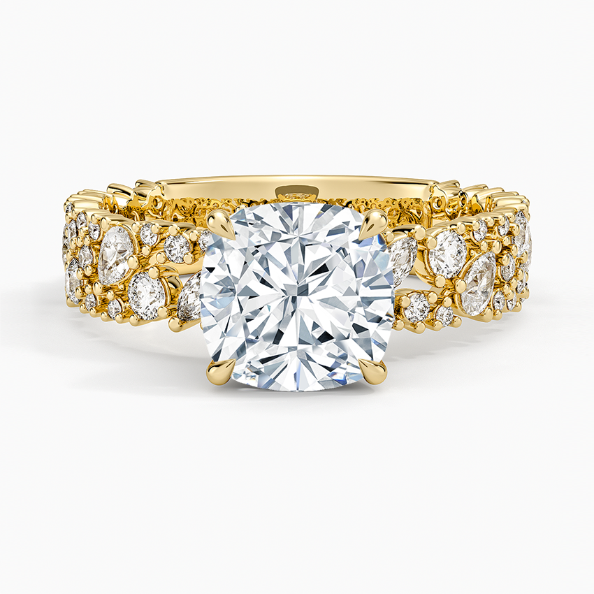 Glacé Diamond Ring (3/4 ct. tw.) - Cushion Cut Center Stone