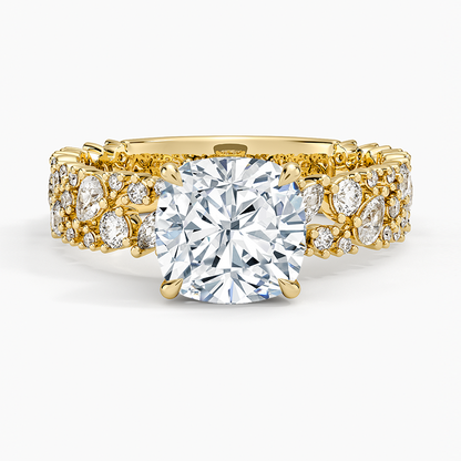 Glacé Diamond Ring (3/4 ct. tw.) - Cushion Cut Center Stone