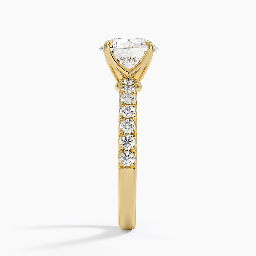 Luxe Amelie Diamond Ring (3/8 ct. tw.) - Round Center Stone