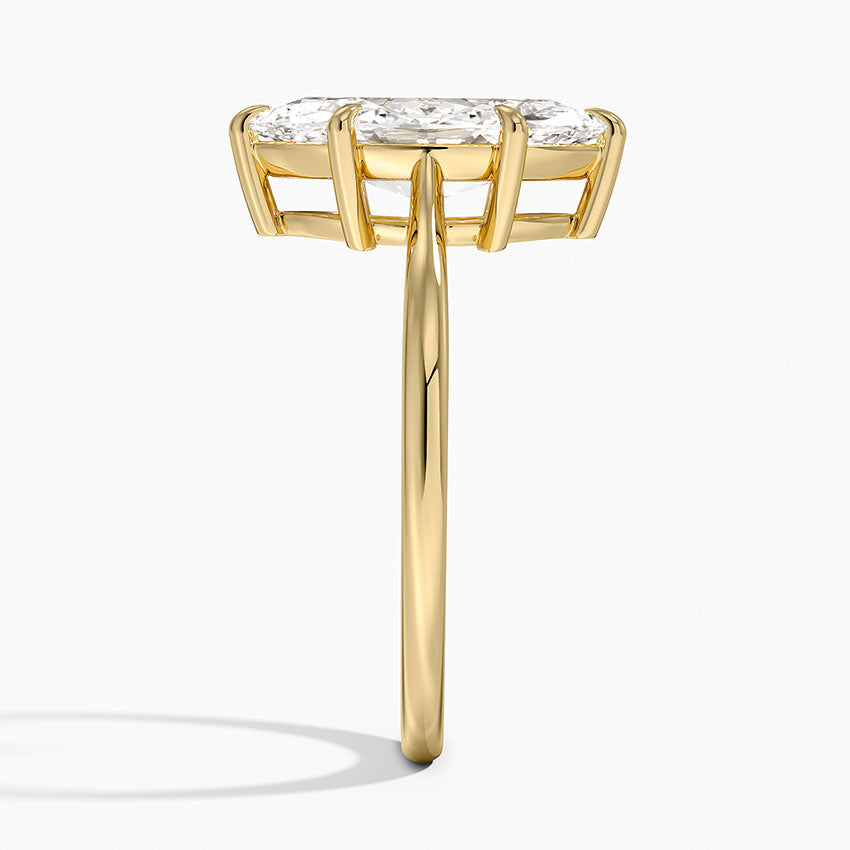 Elle Solitaire Ring - Marquise Center Stone