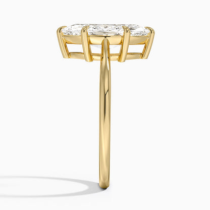 Elle Solitaire Ring - Marquise Center Stone