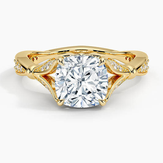 Zinnia Diamond Ring (1/3 ct. tw.) - Cushion Cut Center Stone