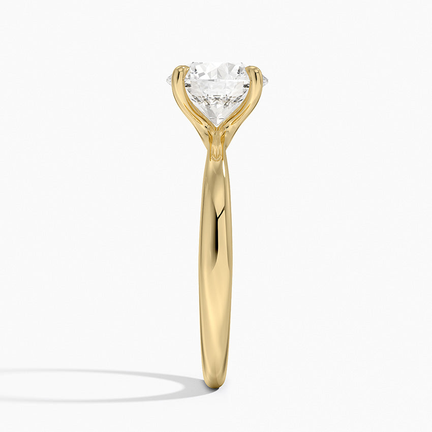 Freesia 2.7mm Solitaire Ring - Round Center Stone