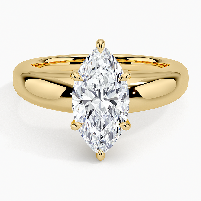 Adrian Solitaire Ring - Marquise Cut Center Stone