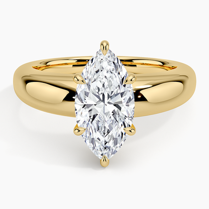Adrian Solitaire Ring - Marquise Cut Center Stone