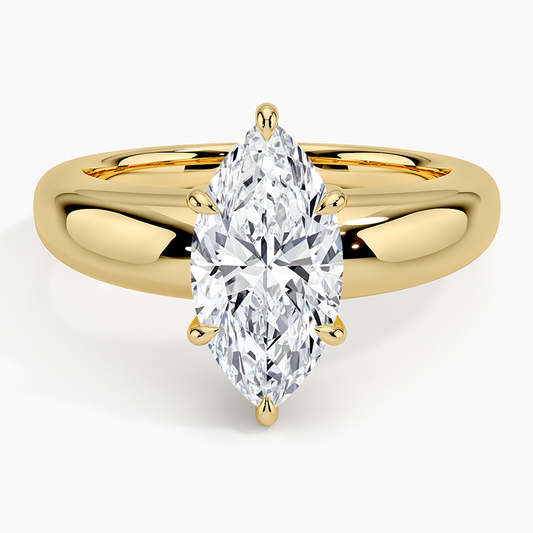 Adrian Solitaire Ring - Marquise Cut Center Stone