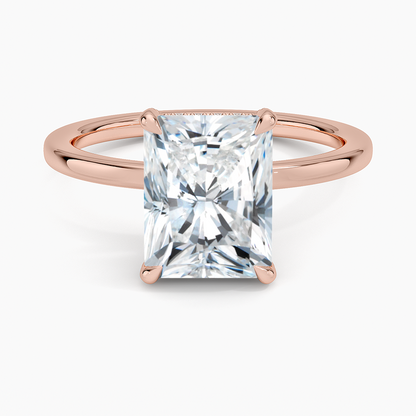 Lumiere 1.5mm Diamond Ring - Radiant Cut Center Stone