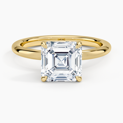 Manon Solitaire Ring - Asscher Cut Center Stone
