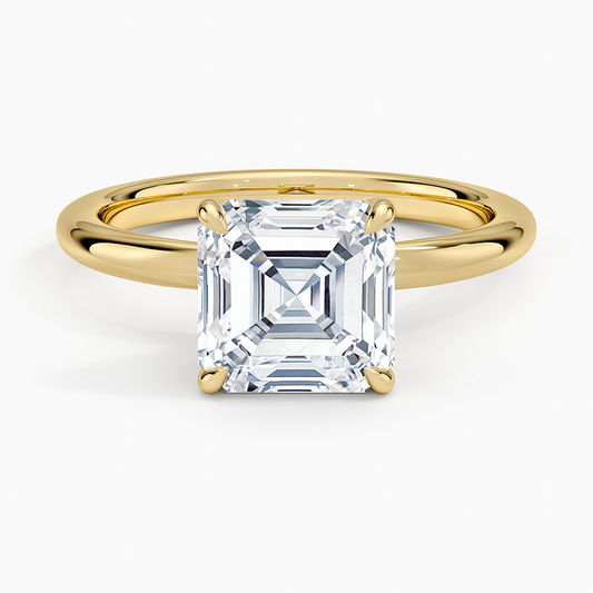 Manon Solitaire Ring - Asscher Cut Center Stone
