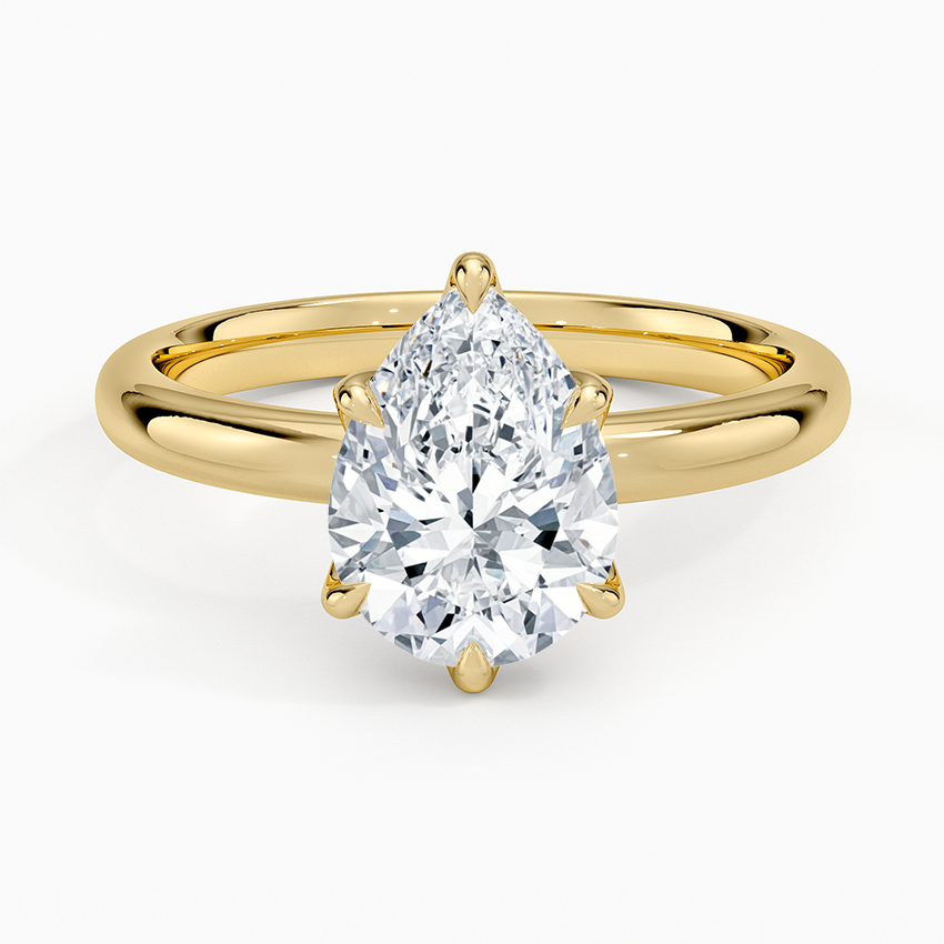 Esme 2.5mm Solitaire Ring - Pear Center Stone