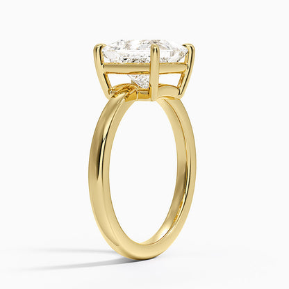Dara Low-Profile Solitaire Ring - Princess Cut Center Stone