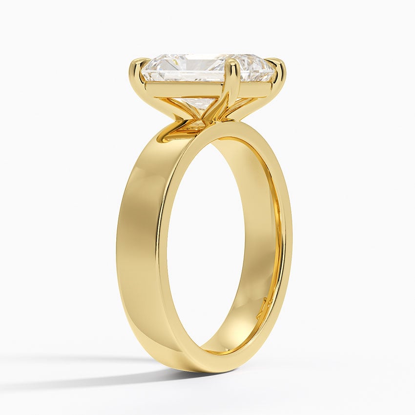 Peyton 4mm Solitaire Ring - Radiant Cut Center Stone