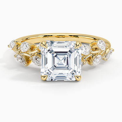 Amaranta Diamond Ring (1/2 ct. tw.) - Asscher Cut Center Stone
