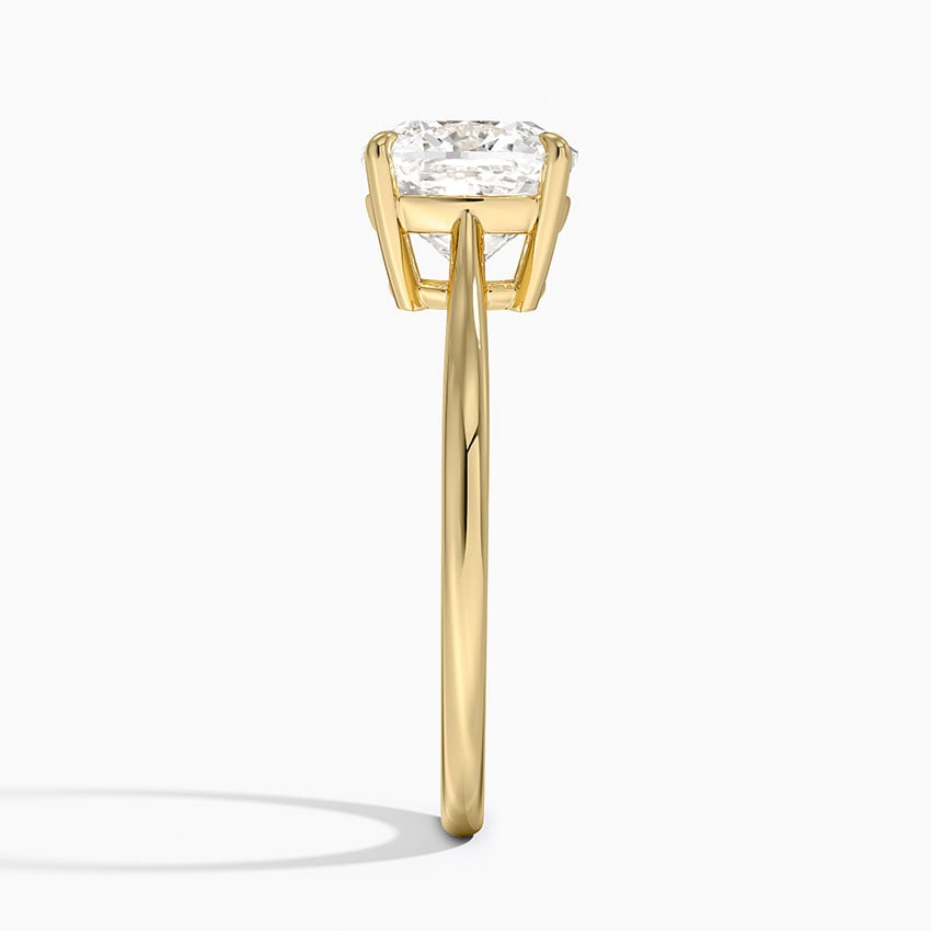 Elle Solitaire Ring - Cushion Cut Center Stone