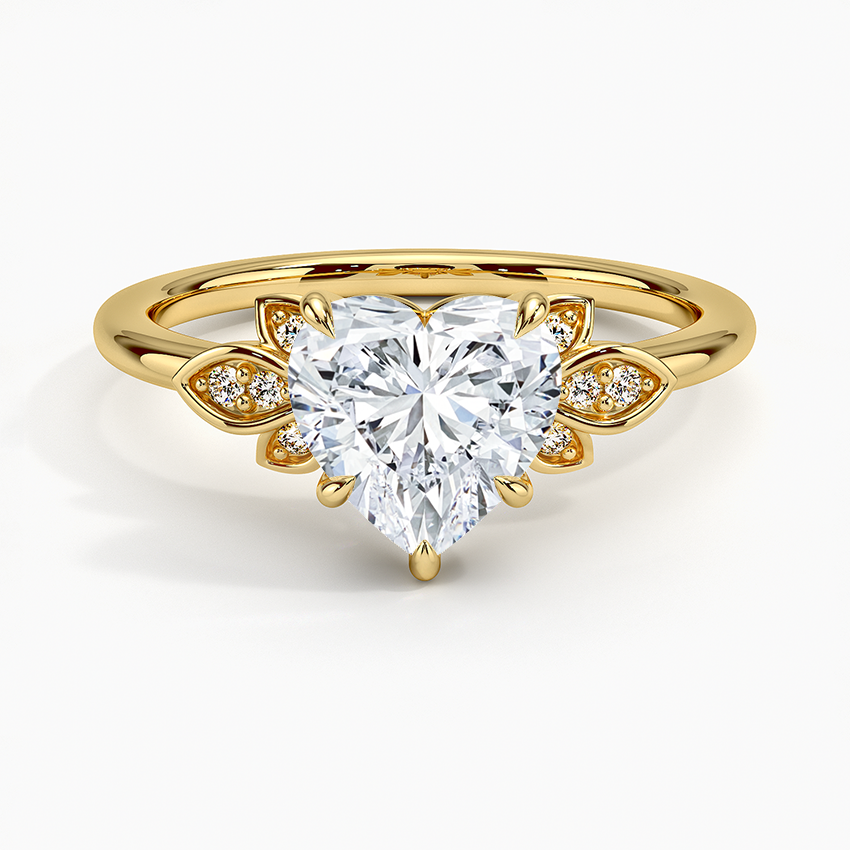 Fiore Diamond Ring - Heart Center Stone