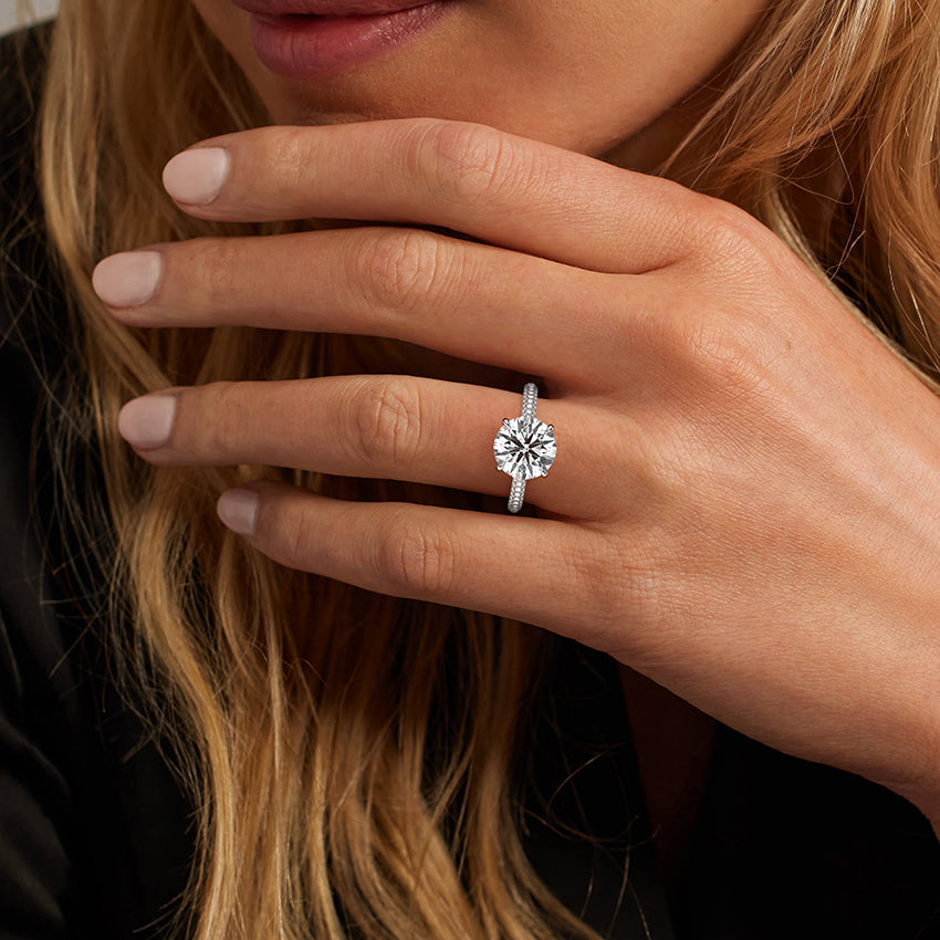 Valencia Diamond Ring (1/3 ct. tw.) - Emerald Cut Center Stone