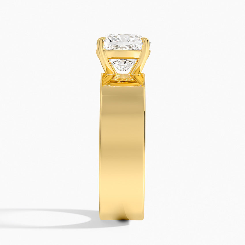Peyton 6mm Solitaire Ring - Cushion Cut Center Stone