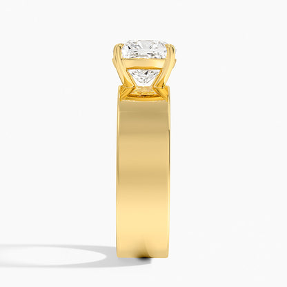 Peyton 6mm Solitaire Ring - Cushion Cut Center Stone