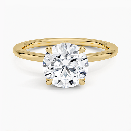1.5mm Petite Elodie Perfect Fit Solitaire Ring - Round Center Stone