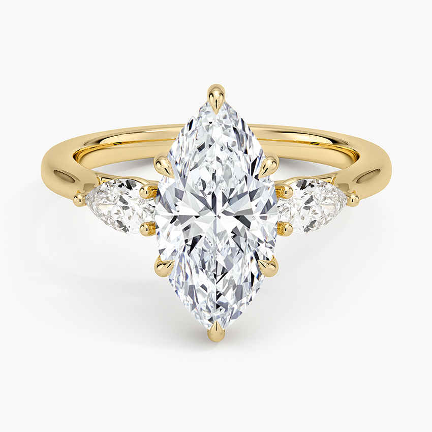 Opera Perfect Fit Diamond Ring - Marquise Center Stone