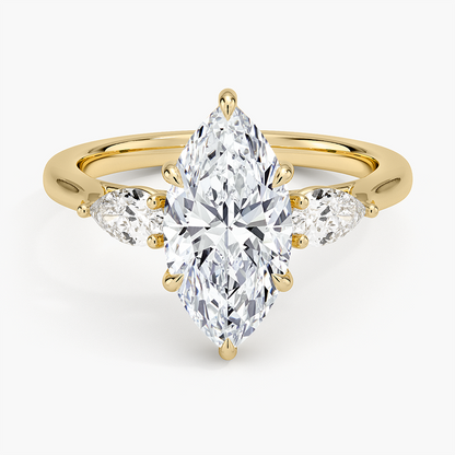 Opera Perfect Fit Diamond Ring - Marquise Center Stone