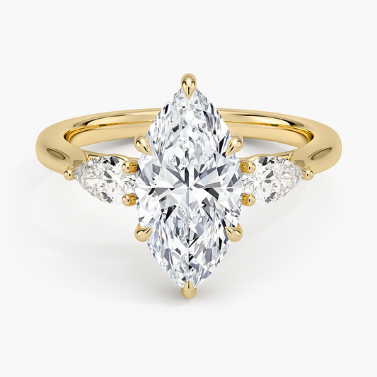 Opera Perfect Fit Diamond Ring - Marquise Center Stone